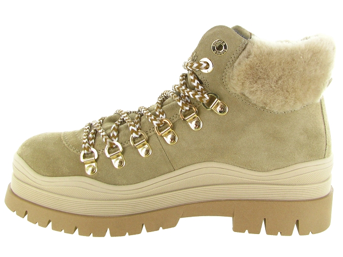 apres ski bottes fourrees - Botte fourrée - femme - Cuir - Beige - Bogner5847801_4