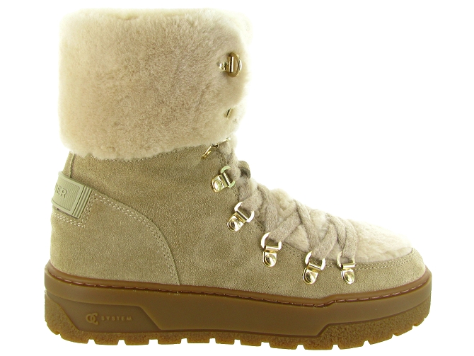 apres ski bottes fourrees - Botte fourrée - femme - Cuir - Beige - Bogner5847901_2