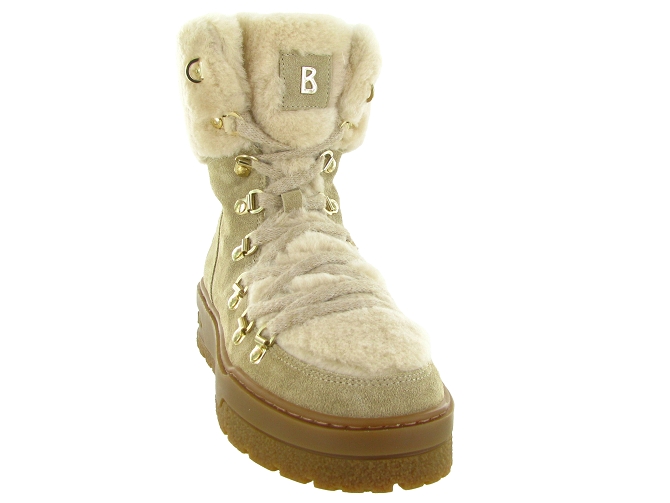 apres ski bottes fourrees - Botte fourrée - femme - Cuir - Beige - Bogner5847901_3