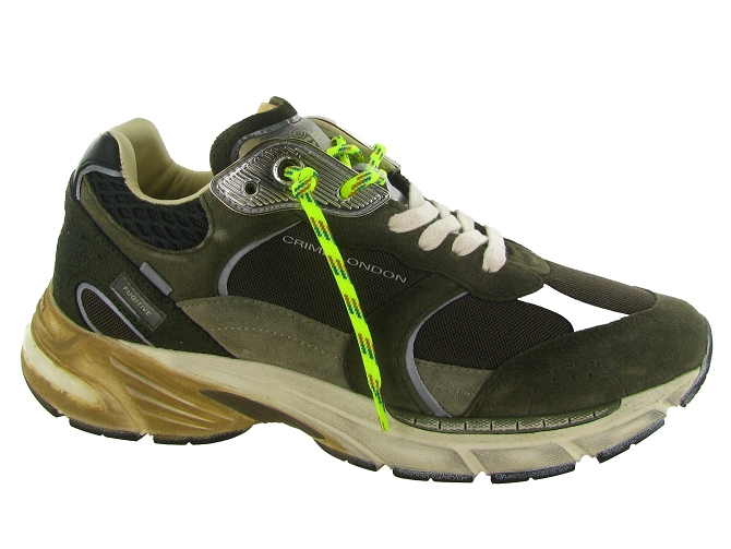 baskets et sneakers - Tendance - homme - Cuir - Marron - Crime london