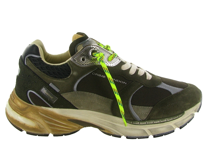 baskets et sneakers - Tendance - homme - Cuir - Marron - Crime london5850801_2