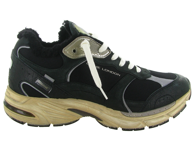 baskets et sneakers - Tendance - homme - Cuir - Noir - Crime london5850901_2