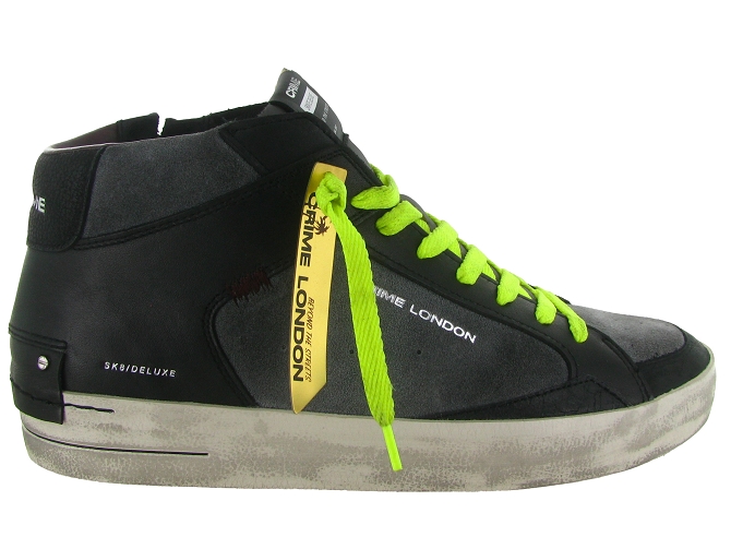 baskets et sneakers - Montante - homme - Cuir - Noir - Crime london5851001_2