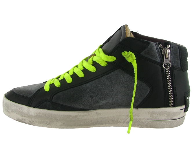 baskets et sneakers - Montante - homme - Cuir - Noir - Crime london5851001_4