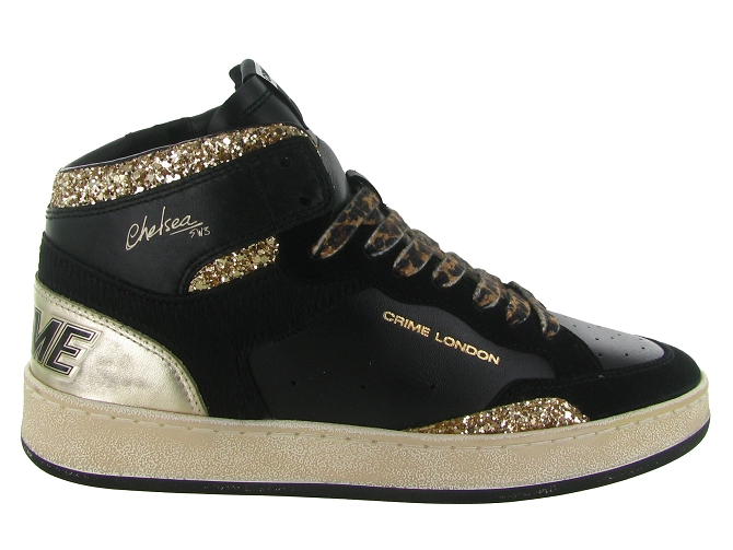 baskets et sneakers - Tendance - femme - Cuir - Noir - Crime london5851201_2