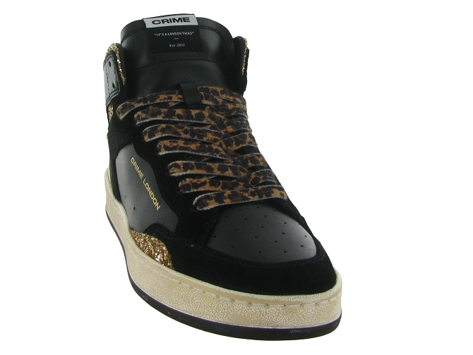 baskets et sneakers - Tendance - femme - Cuir - Noir - Crime london5851201_3