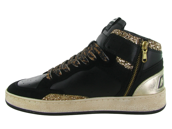 baskets et sneakers - Tendance - femme - Cuir - Noir - Crime london5851201_4