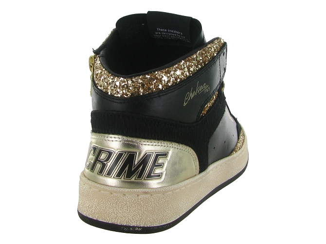 baskets et sneakers - Tendance - femme - Cuir - Noir - Crime london5851201_5