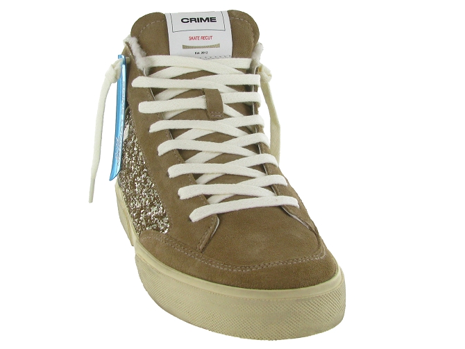 baskets et sneakers - Montante - femme - Cuir - Or - Crime london5851301_3