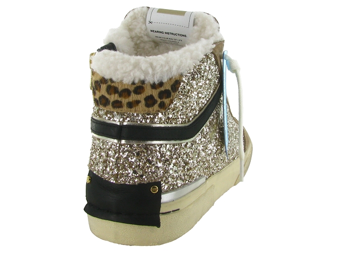 baskets et sneakers - Montante - femme - Cuir - Or - Crime london5851301_5