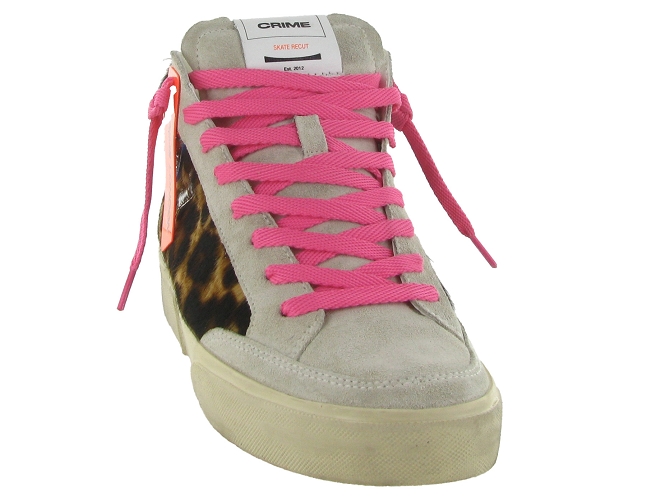 baskets et sneakers - Montante - femme - Cuir - Léopard - Crime london5851401_3