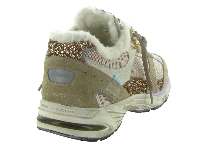 baskets et sneakers - Tendance - femme - Cuir - Beige - Crime london5851501_5