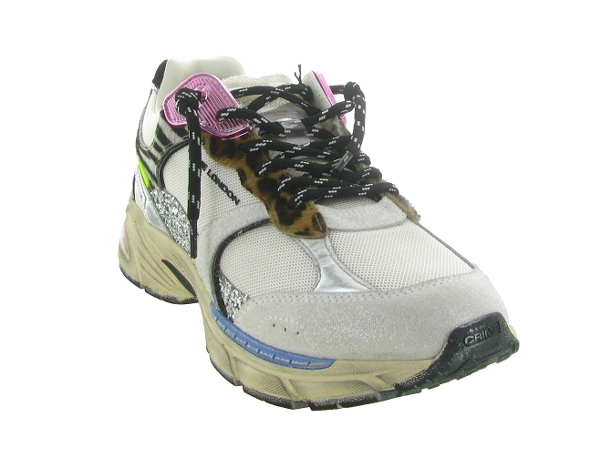 baskets et sneakers - Tendance - femme - Cuir - Blanc - Crime london5851601_3
