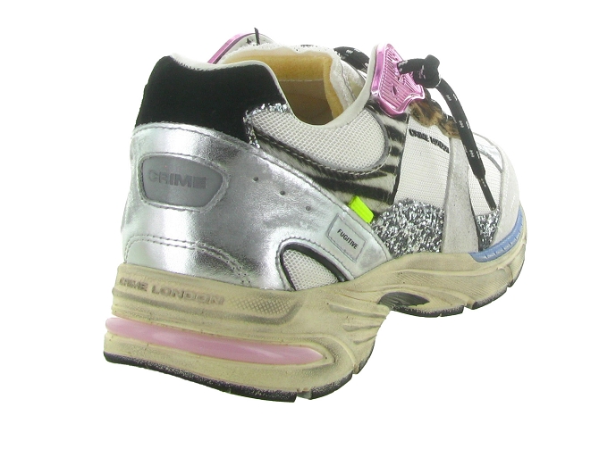 baskets et sneakers - Tendance - femme - Cuir - Blanc - Crime london5851601_5