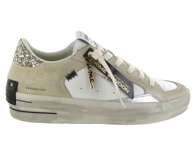 baskets et sneakers - Tendance - femme - Cuir - Beige - Crime london5851801_2