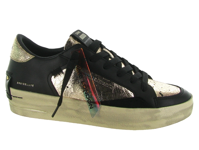 baskets et sneakers - Tendance - femme - Cuir - Noir - Crime london