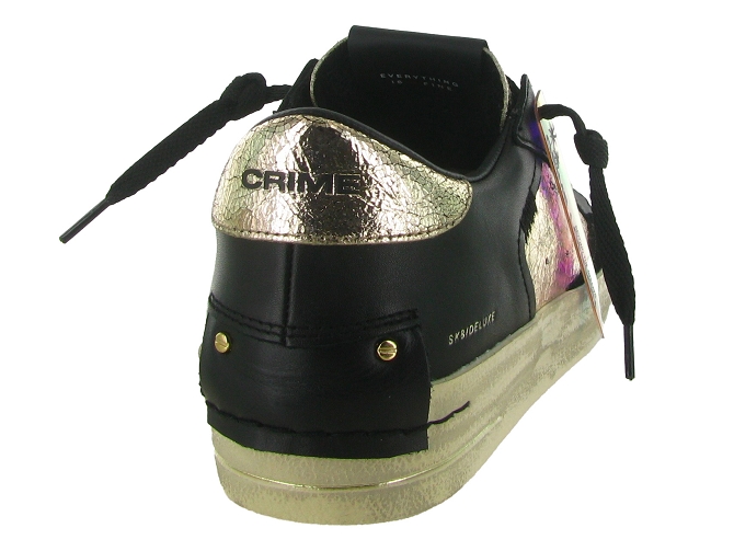 baskets et sneakers - Tendance - femme - Cuir - Noir - Crime london5851802_5