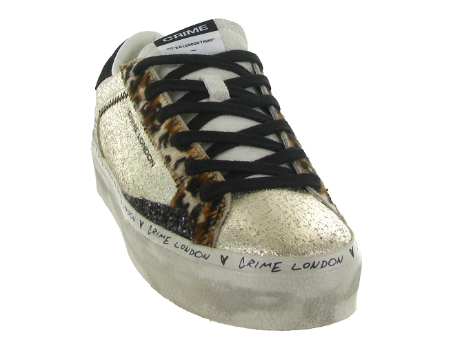 baskets et sneakers - Tendance - femme - Cuir - Or - Crime london5851901_3