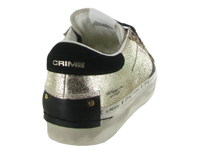 baskets et sneakers - Tendance - femme - Cuir - Or - Crime london5851901_5