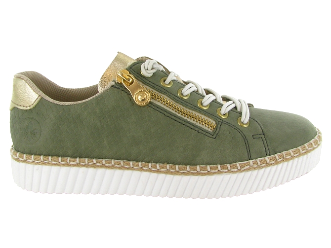 baskets et sneakers - Confort - femme - Synthétique - Vert - Rieker5852601_2