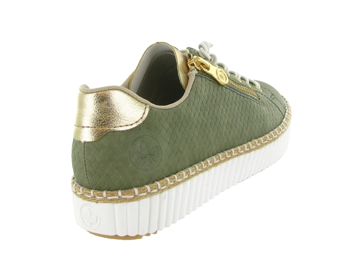 baskets et sneakers - Confort - femme - Synthétique - Vert - Rieker5852601_5