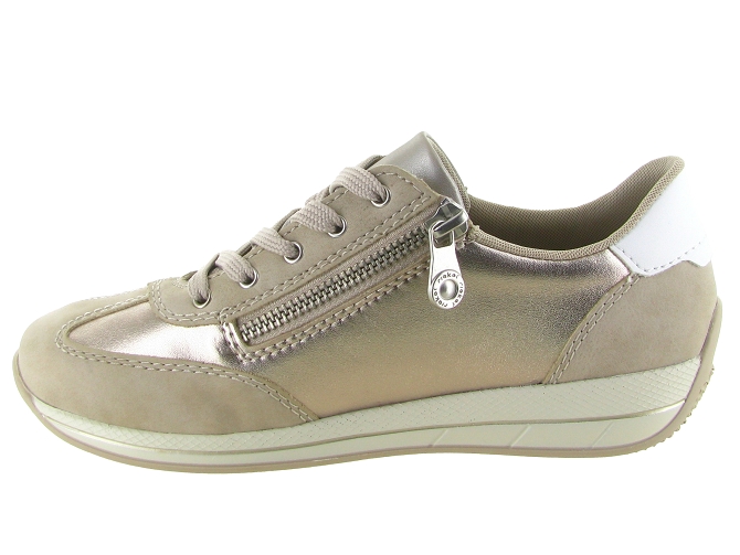 baskets et sneakers - Confort - femme - Cuir - Beige - Rieker5852901_4