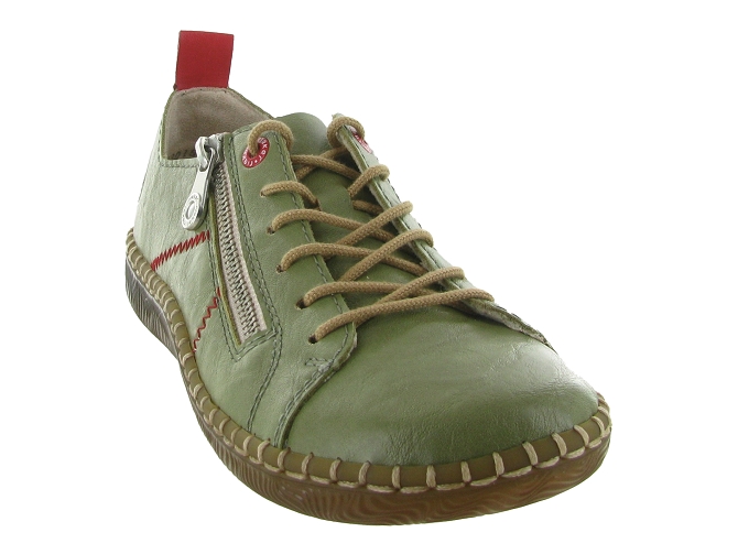 chaussures a lacets - Lacets détente - femme - Synthétique - Vert - Rieker5853001_3