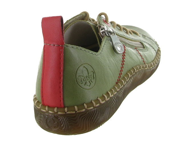 chaussures a lacets - Lacets détente - femme - Synthétique - Vert - Rieker5853001_5