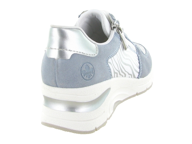 baskets et sneakers - Tendance - femme - Cuir - Bleu - Rieker5853201_5