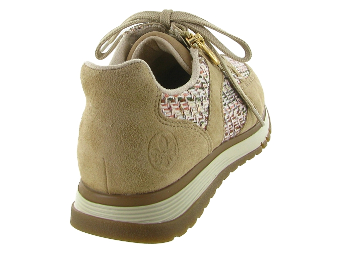 baskets et sneakers - Confort - femme - Cuir - Beige - Rieker5853602_5