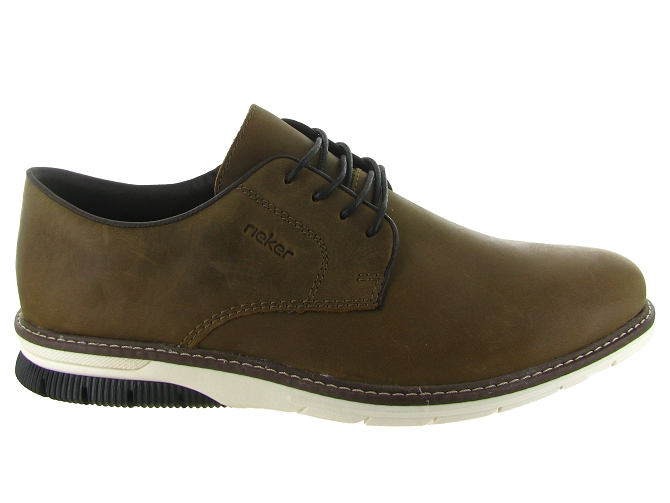 chaussures a lacets - Confort et décontracté - homme - Cuir - Marron - Rieker5854201_2