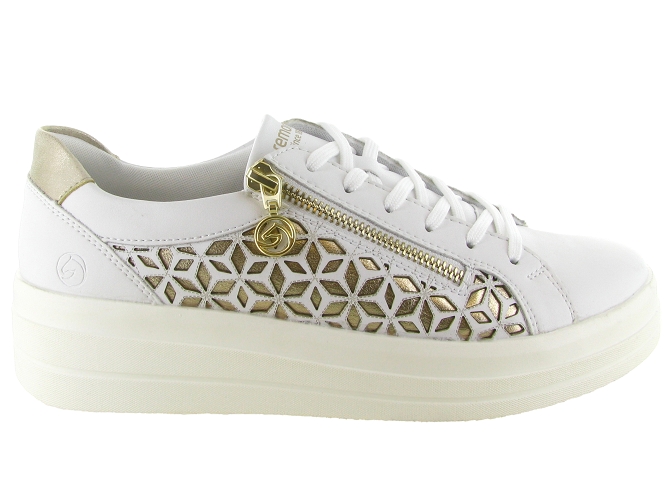 baskets et sneakers - Confort - femme - Cuir - Blanc - Remonte5854501_2
