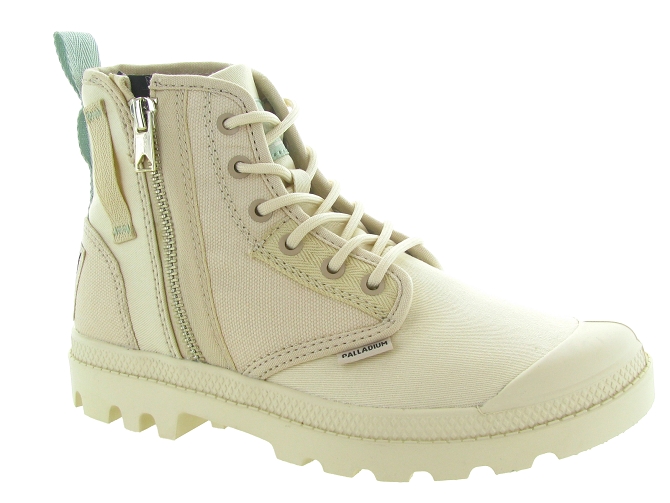 baskets et sneakers - Montante - femme - Toile  - Crème - Palladium