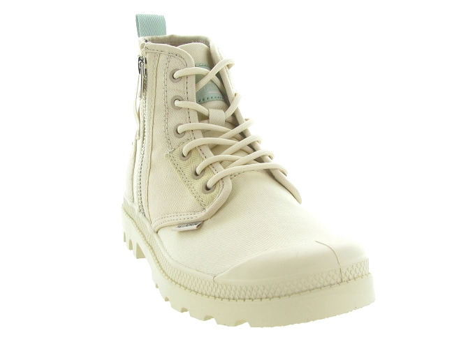 baskets et sneakers - Montante - femme - Toile  - Crème - Palladium5856501_3