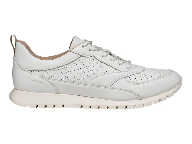 baskets et sneakers - Confort - femme - Cuir - Blanc - Geox5856901_2