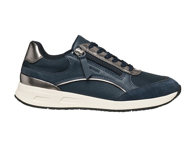 baskets et sneakers - Confort - femme - Cuir - Bleu Marine - Geox5857002_2
