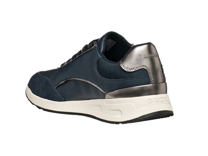 baskets et sneakers - Confort - femme - Cuir - Bleu Marine - Geox5857002_3
