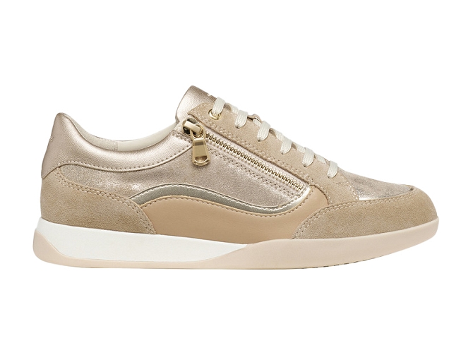 baskets et sneakers - Confort - femme - Cuir - Crème - Geox5857101_2