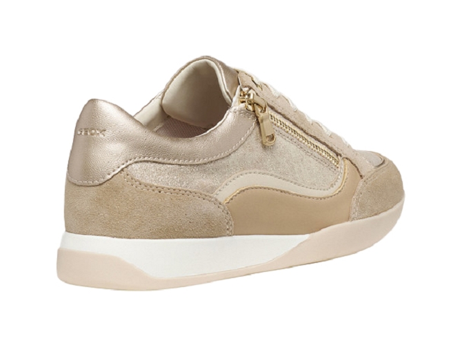 baskets et sneakers - Confort - femme - Cuir - Crème - Geox5857101_4