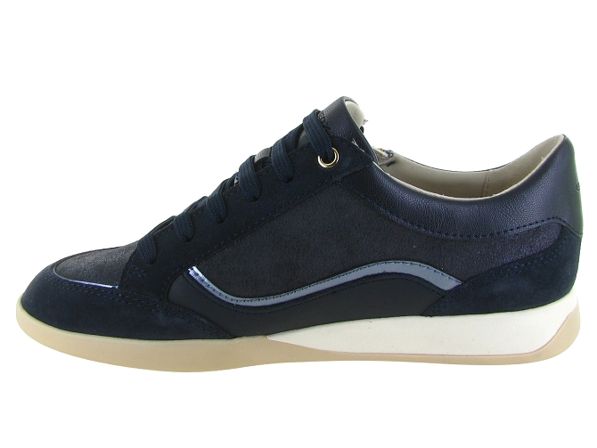 baskets et sneakers - Confort - femme - Cuir - Bleu Marine - Geox5857103_4