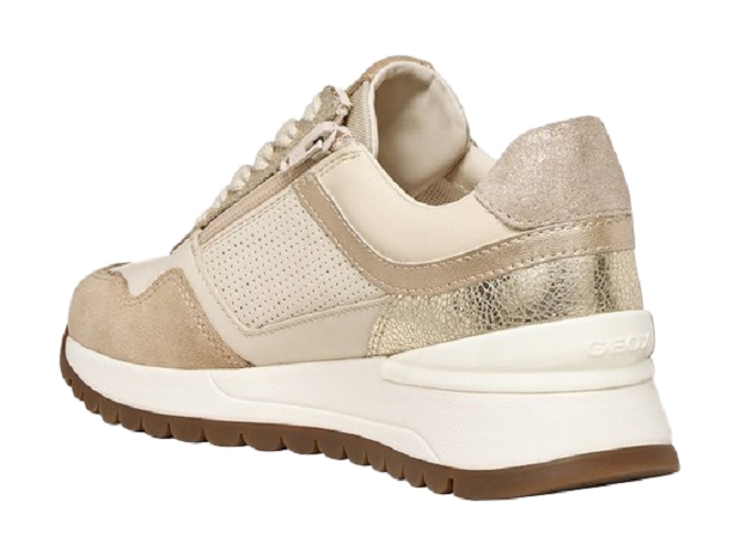 baskets et sneakers - Confort - femme - Cuir - Beige - Geox5857201_4