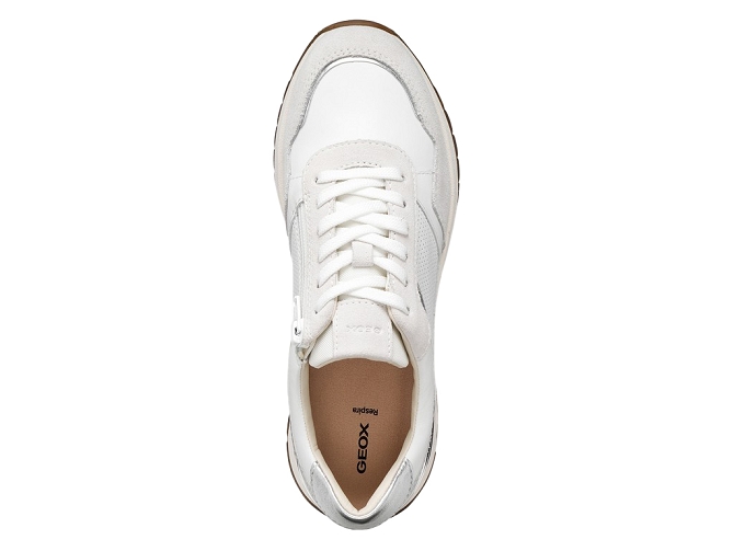 baskets et sneakers - Confort - femme - Cuir - Blanc - Geox5857202_5