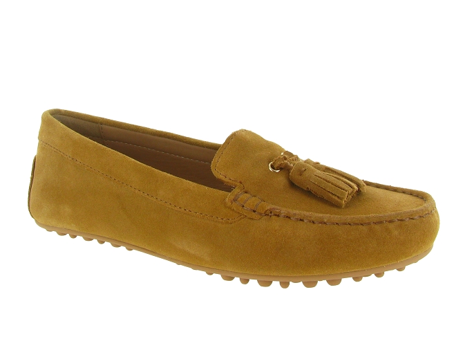 mocassins - Elégant - femme - Nubuck - Camel - Geox