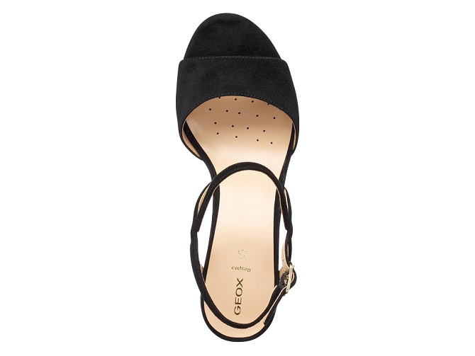 sandales et nu pieds - Confort - femme - Nubuck - Noir - Geox5857501_5