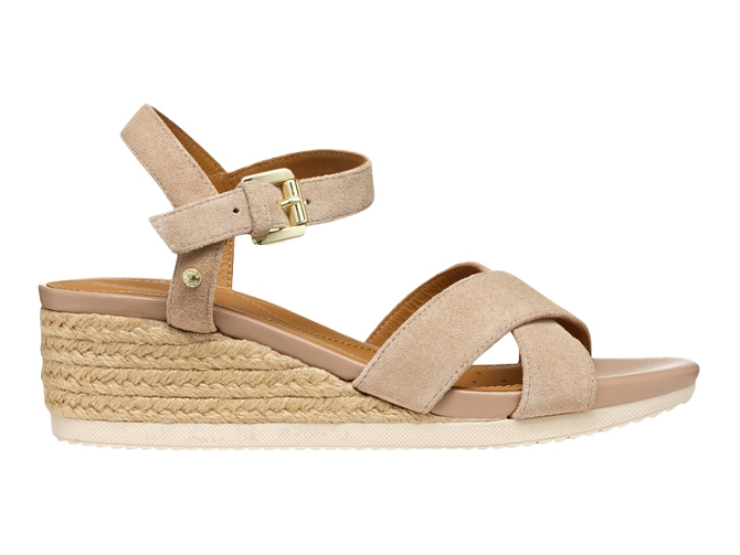 sandales et nu pieds - Corde - femme - Nubuck - Beige - Geox5857601_2