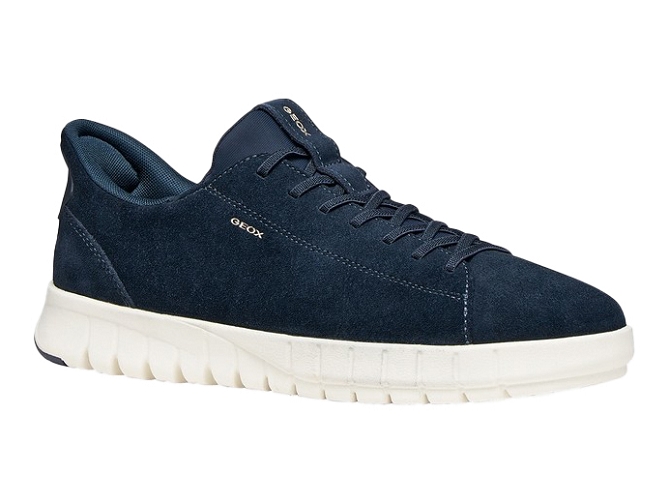 baskets et sneakers - Confort - homme - Nubuck - Bleu Marine - Geox