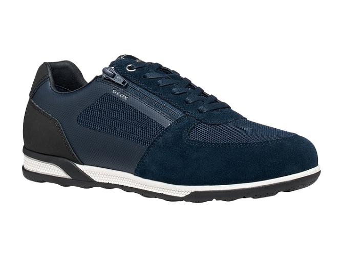 baskets et sneakers - Tendance - homme - Cuir - Bleu Marine - Geox