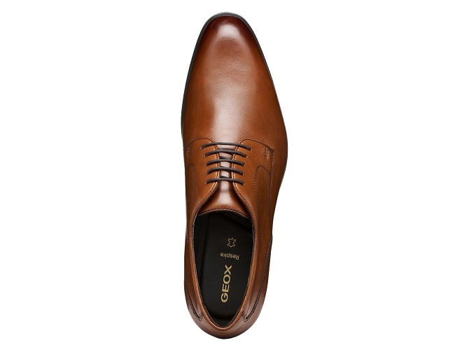 chaussures a lacets - Cérémonie - homme - Cuir - Marron - Geox5858701_5