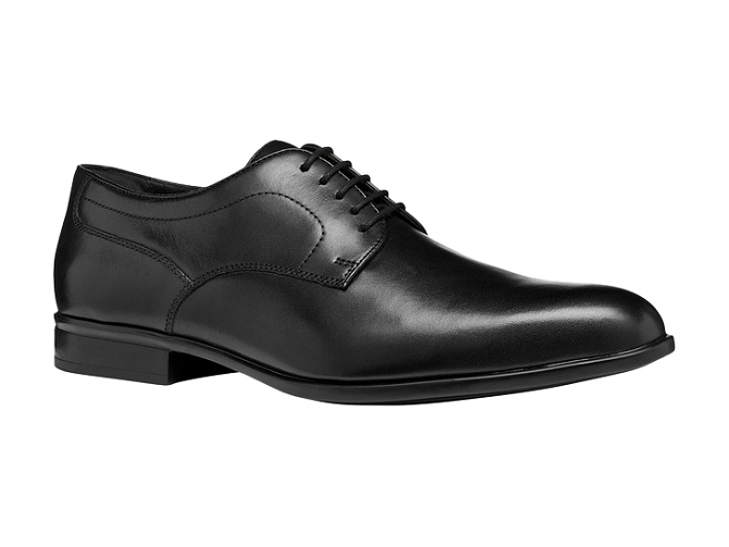chaussures a lacets - Cérémonie - homme - Cuir - Noir - Geox