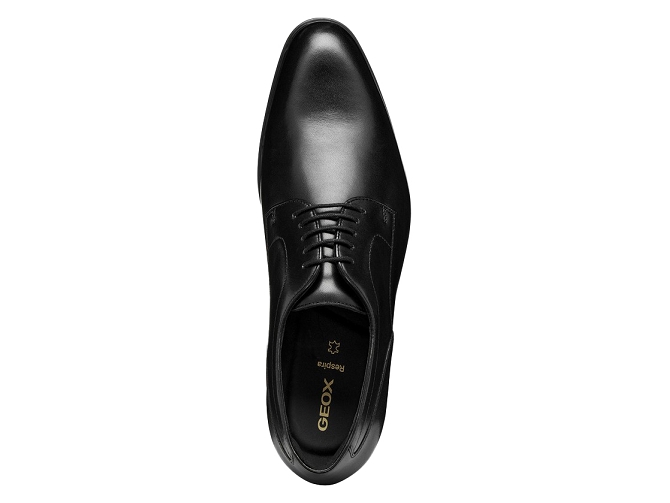 chaussures a lacets - Cérémonie - homme - Cuir - Noir - Geox5858702_5